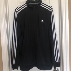 Men's Adidas Full Zip Black Track Jacket (size L)